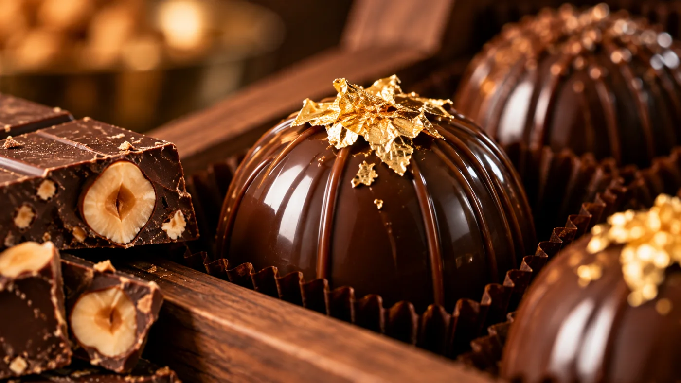 Un bonbon à la feuille d'or