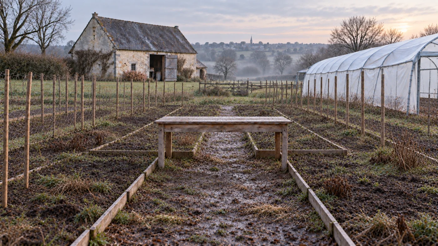 Le potager en hiver