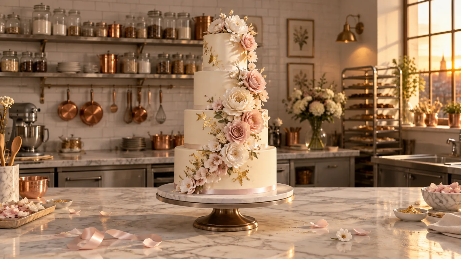 Une pièce montée de mariage