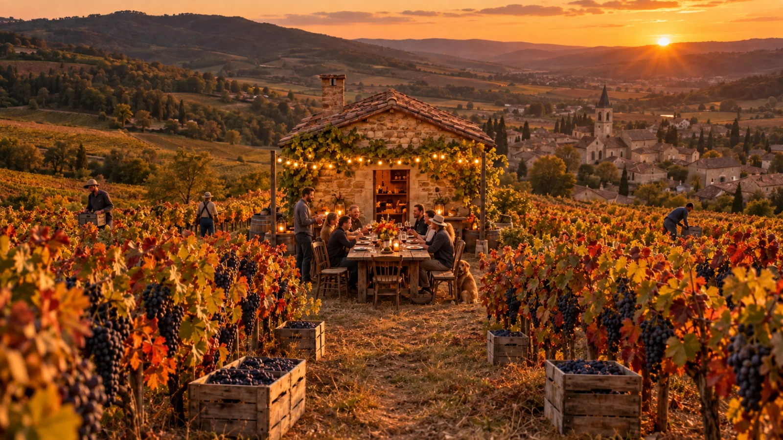 Un soir de vendanges au domaine